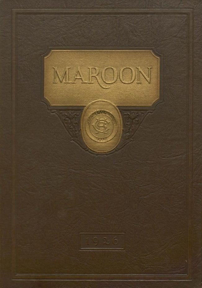 1926 Marron Yearbook for the Champaign Central High School