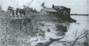 Kaskaskia River damage after flood