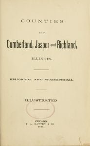 Counties of Cumberland, Jasper and Richland, Illinois