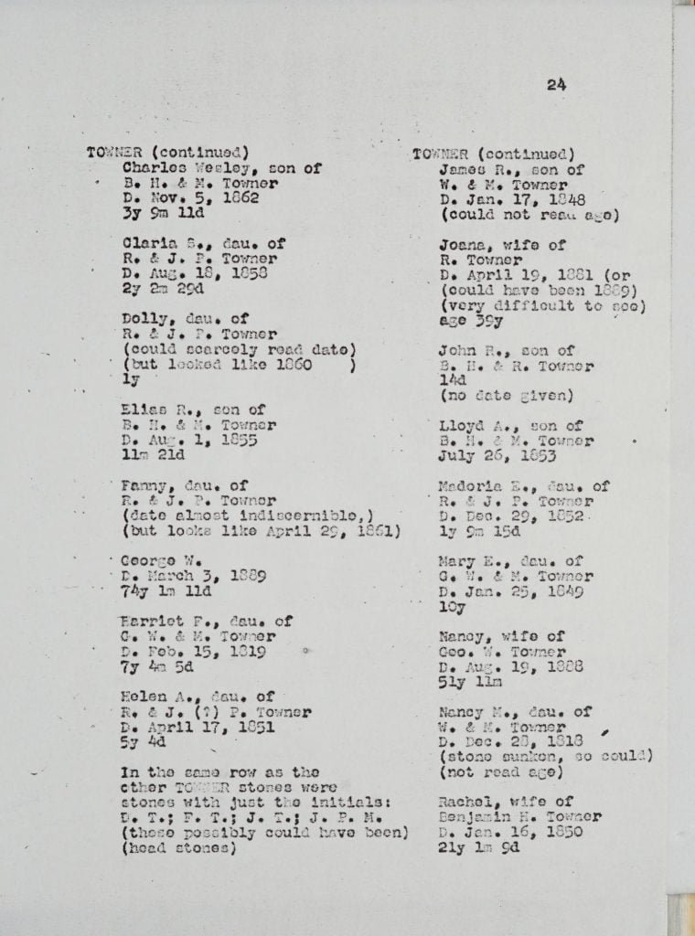 Homer Cemetery, page 24